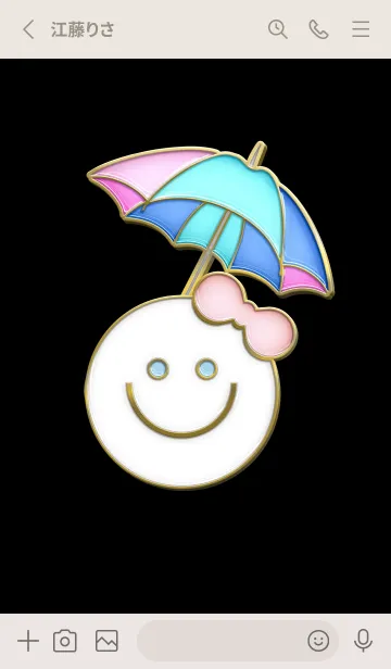 [LINE着せ替え] Enamel Pin Smaile 97の画像2