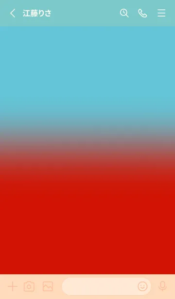 [LINE着せ替え] Sky  Blue & Candy Red V5 (JP)の画像2