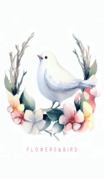 [LINE着せ替え] FLOWERS&BIRD-9の画像1