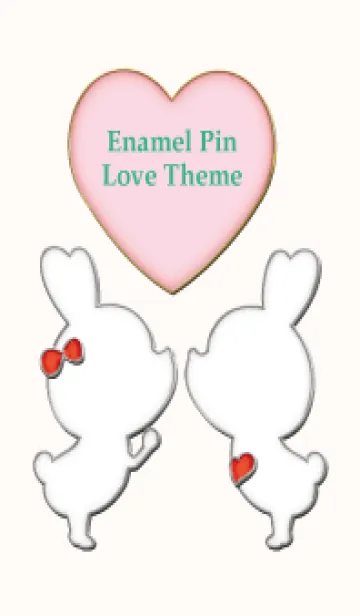 [LINE着せ替え] Enamel Pin LOVE Pair 86の画像1