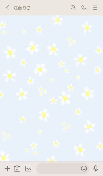 [LINE着せ替え] 白い小花が舞う15の画像2