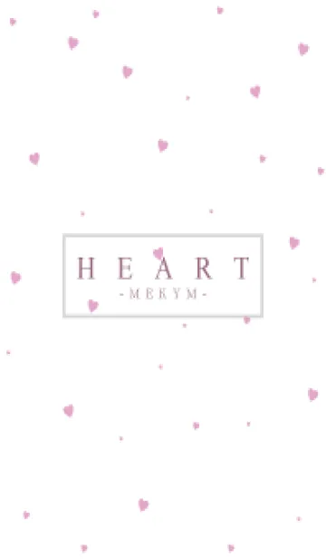 [LINE着せ替え] HEART PINK-SIMPLE MEKYM 5の画像1