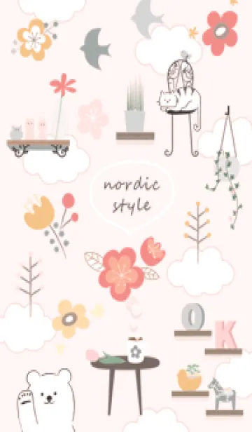 [LINE着せ替え] 花とインテリア♡babypink09_1の画像1