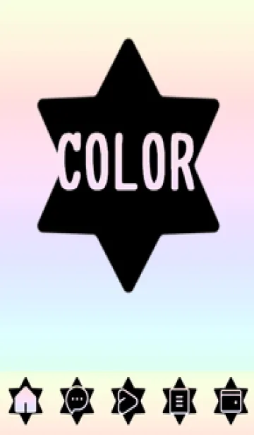 [LINE着せ替え] bw color rainbow S05の画像1