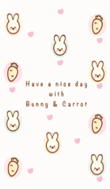 [LINE着せ替え] My bunny & carrot 3の画像1