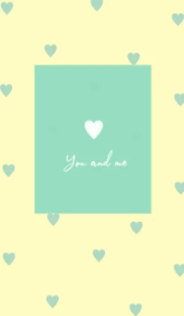 [LINE着せ替え] pattern_heart (mint lemon)の画像1