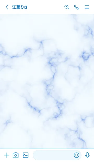 [LINE着せ替え] Minimalism Marble - Sapphireの画像2