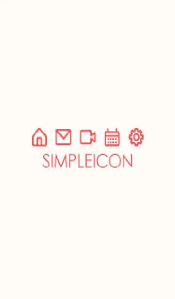 [LINE着せ替え] SIMPLE ICON -PINK BEIGE- 78の画像1