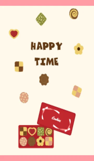 [LINE着せ替え] クッキー 薄いピンクの画像1