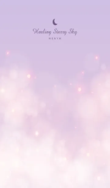 [LINE着せ替え] Healing starry sky Purple&Pink 11の画像1