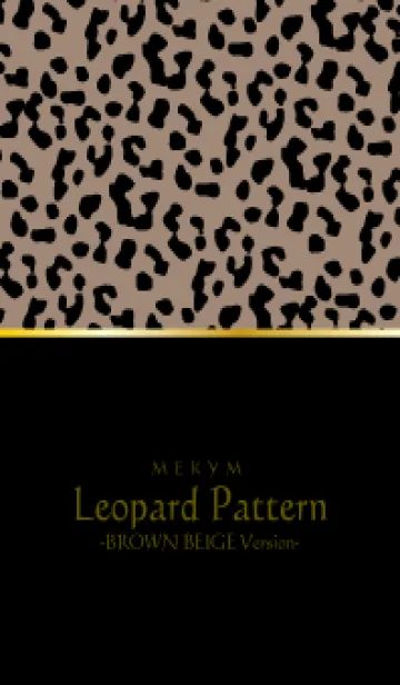 [LINE着せ替え] Leopard Pattern - BROWN BEIGE 25の画像1