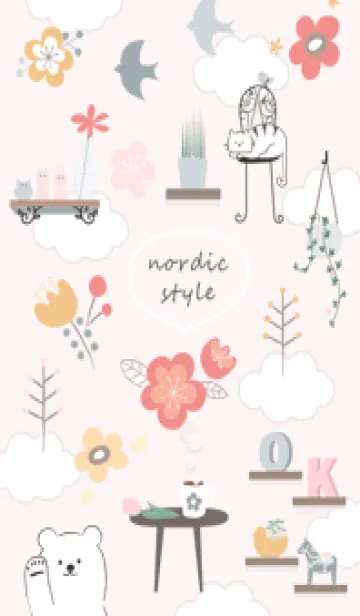 [LINE着せ替え] 花とインテリア♡pink10_1の画像1