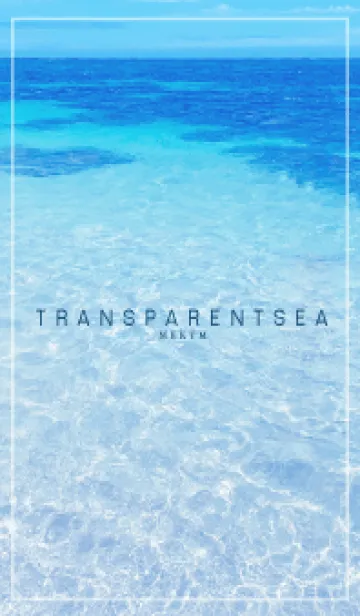 [LINE着せ替え] TRANSPARENT SEA HAWAII-MEKYM 6の画像1