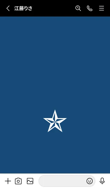 [LINE着せ替え] シンプル ロック スター _15の画像2