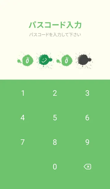 [LINE着せ替え] Splash & Paint - グリーン 01の画像4