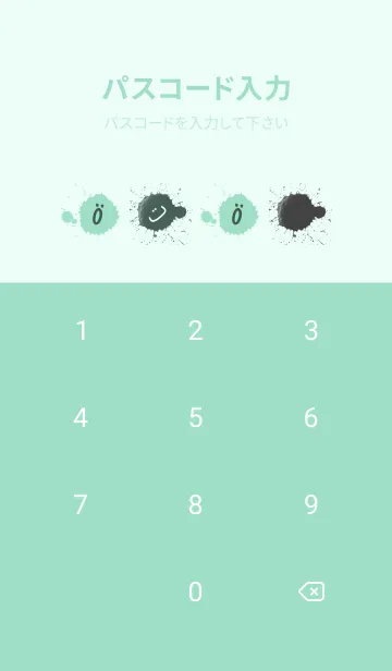 [LINE着せ替え] Splash & Paint - グリーン 05の画像4