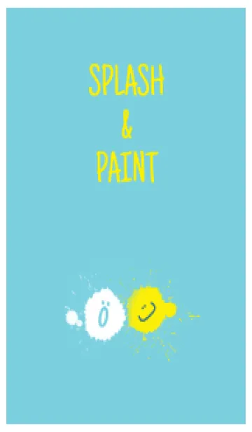 [LINE着せ替え] Splash & Paint - グリーン 06の画像1