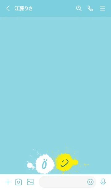 [LINE着せ替え] Splash & Paint - グリーン 06の画像2