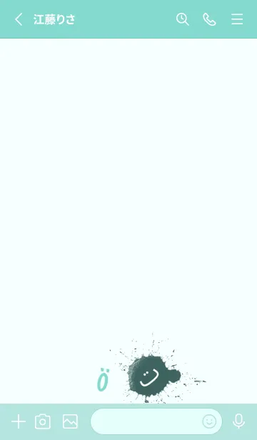 [LINE着せ替え] Splash & Paint - グリーン 08の画像2