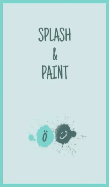 [LINE着せ替え] Splash & Paint - グリーン 10の画像1