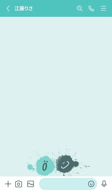 [LINE着せ替え] Splash & Paint - グリーン 10の画像2