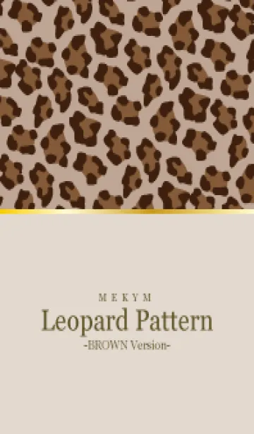 [LINE着せ替え] Leopard Pattern - BROWN 25の画像1