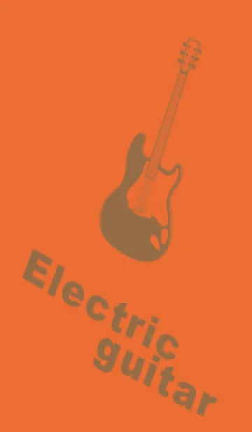 [LINE着せ替え] ELECTRIC GUITAR CLR キャロットオレンジの画像1