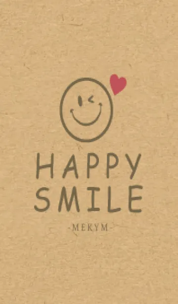 [LINE着せ替え] HAPPY SMILE KRAFT LOVE - MEKYM 5の画像1