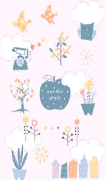 [LINE着せ替え] お洒落な夏♡pinkpurple11_1の画像1