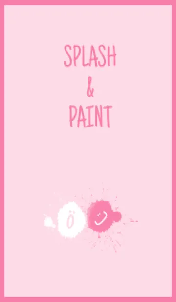 [LINE着せ替え] Splash & Paint - ピンク 01の画像1