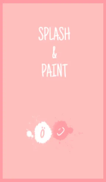 [LINE着せ替え] Splash & Paint - ピンク 02の画像1