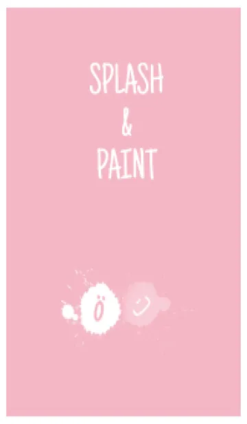[LINE着せ替え] Splash & Paint - ピンク 05の画像1