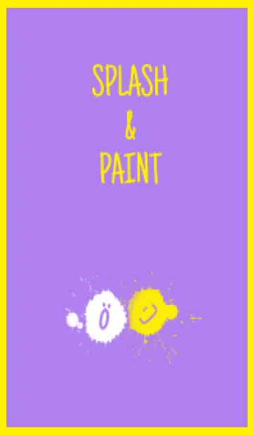[LINE着せ替え] Splash & Paint - パープル 01の画像1