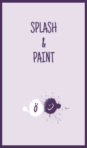 [LINE着せ替え] Splash & Paint - パープル 05の画像1