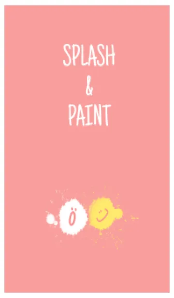 [LINE着せ替え] Splash & Paint - レッド 01の画像1