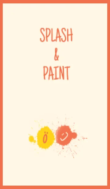 [LINE着せ替え] Splash & Paint - レッド 05の画像1