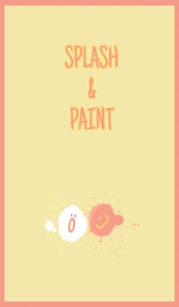 [LINE着せ替え] Splash & Paint - イエロー 01の画像1