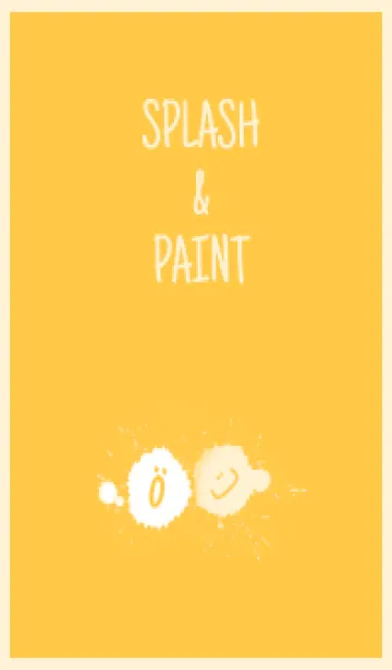 [LINE着せ替え] Splash & Paint - イエロー 03の画像1