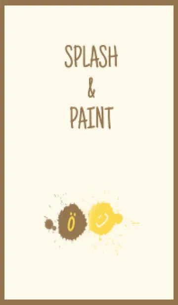 [LINE着せ替え] Splash & Paint - イエロー 04の画像1
