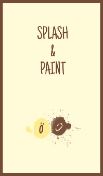 [LINE着せ替え] Splash & Paint - イエロー 05の画像1