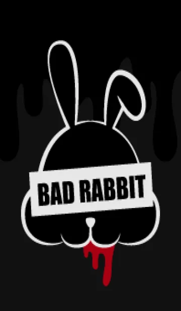 [LINE着せ替え] BLACK-BAD RABBIT DARK 6の画像1