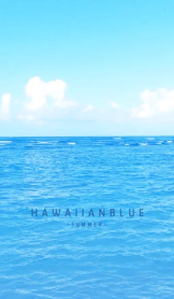 [LINE着せ替え] HAWAIIAN BLUE-SUMMER MEKYM 6の画像1
