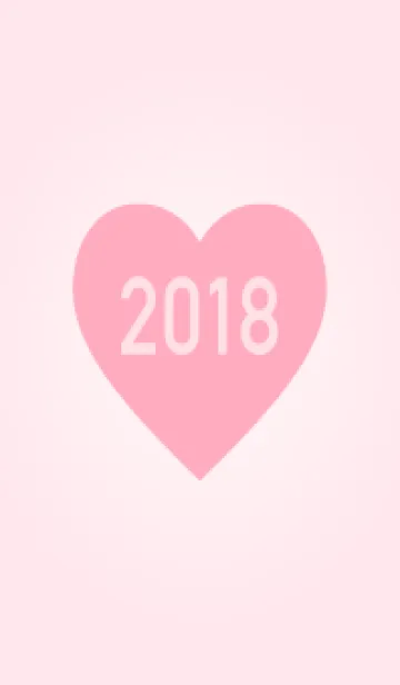 [LINE着せ替え] 2018年生まれ/シンプルピンク着せ替えの画像1