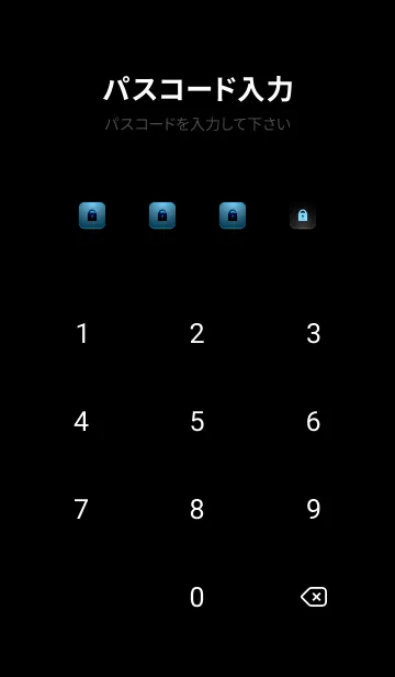 [LINE着せ替え] BLACK-BLUE LIGHT ICON THEME SWITCH 6の画像4