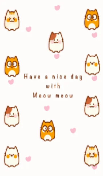[LINE着せ替え] Meow Meow theme 4の画像1