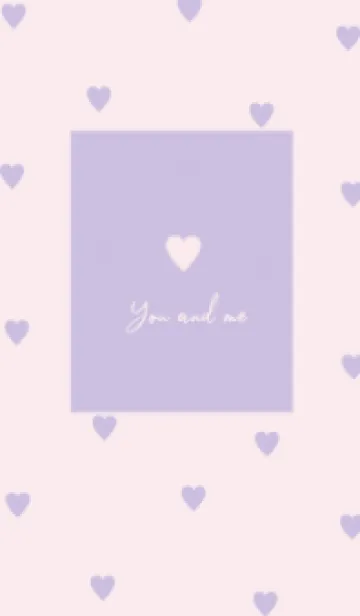 [LINE着せ替え] pattern_heart (pinklavender)の画像1