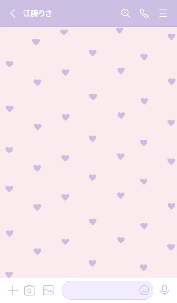 [LINE着せ替え] pattern_heart (pinklavender)の画像2