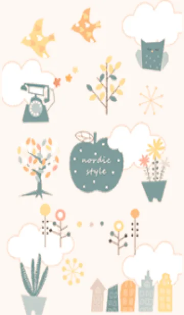 [LINE着せ替え] お洒落な夏♡orange13_1の画像1