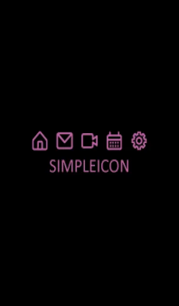 [LINE着せ替え] SIMPLE ICON -BLACK- 78の画像1