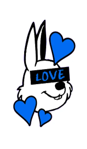 [LINE着せ替え] ラブ ラビット 49の画像1